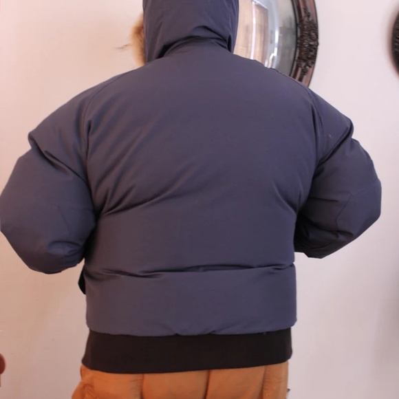 Preowned Canada Goose 3XL Spirit Blue Grey Chiliwack Parka with Coyote Ruff - Picture 2 of 6
